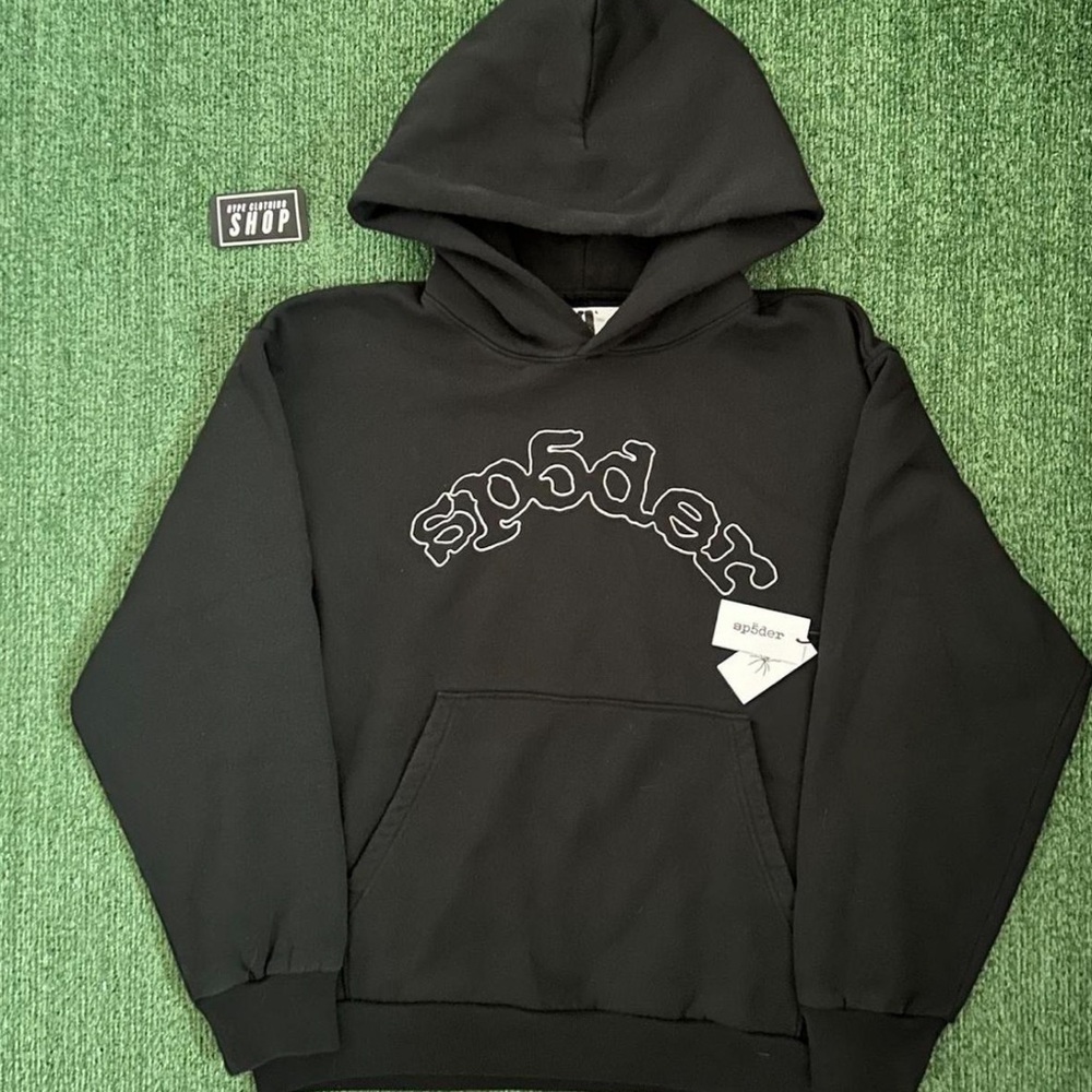 Sp5der Black Hoodie